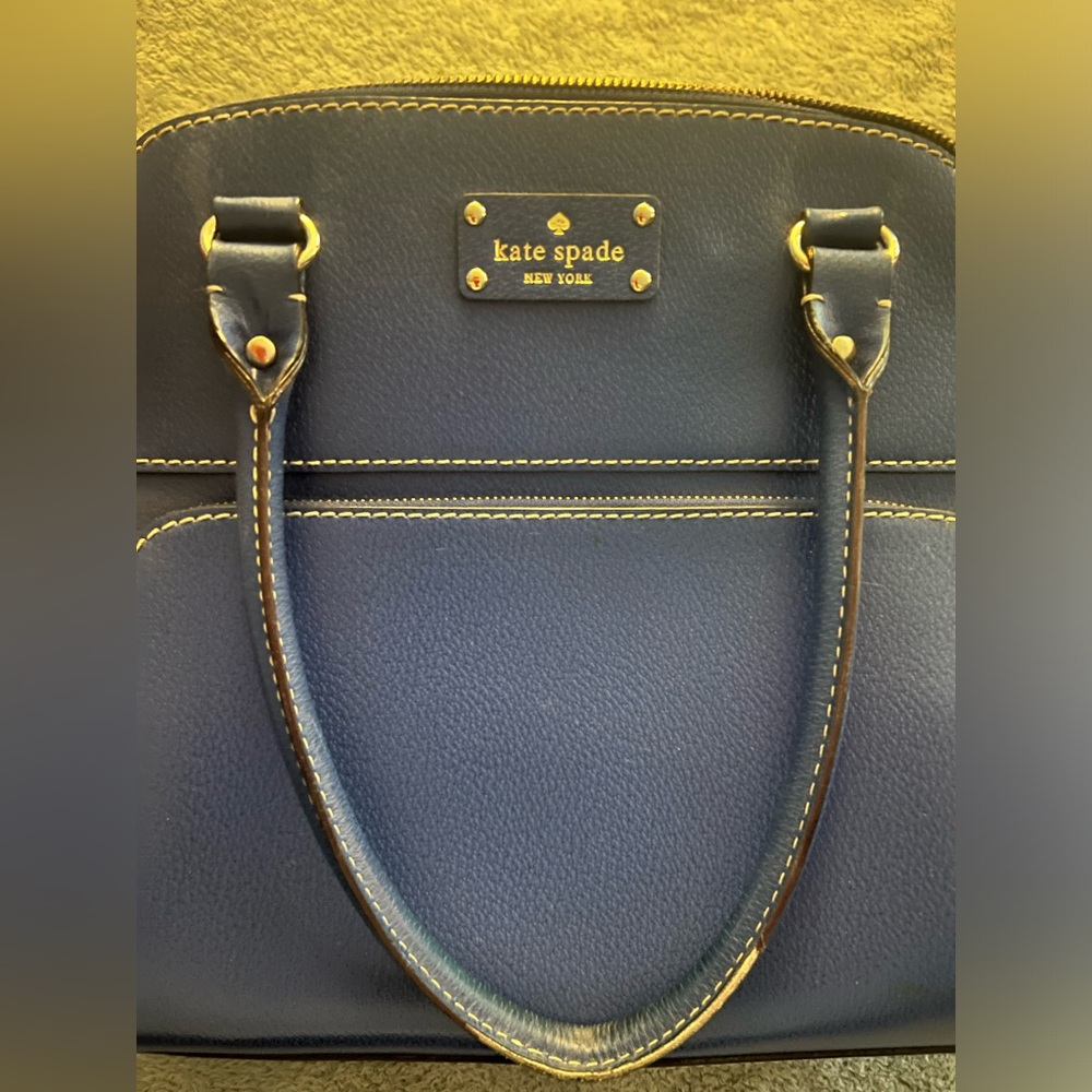 Kate Spade royal blue handbag with large front pocket